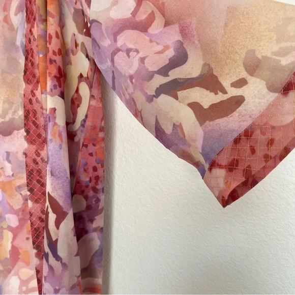 NWT Soft Surroundings Cool Cat Watercolor Kimono Size Small - Picture 6 of 12